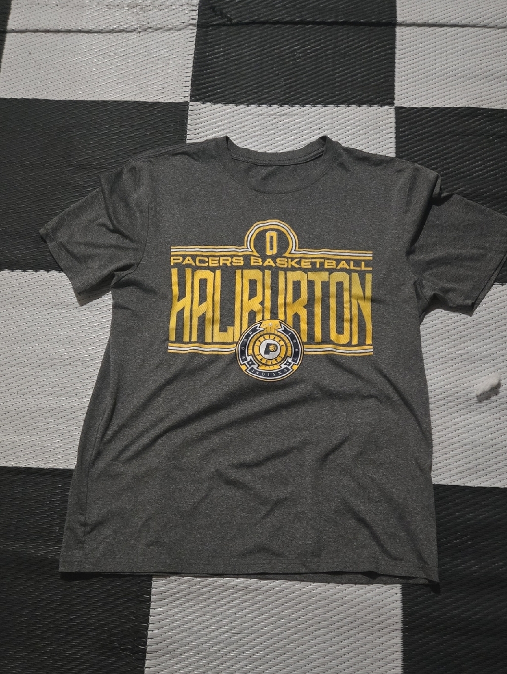 Indiana Pacers Tyrese Haliburton Gray Graphic Tee